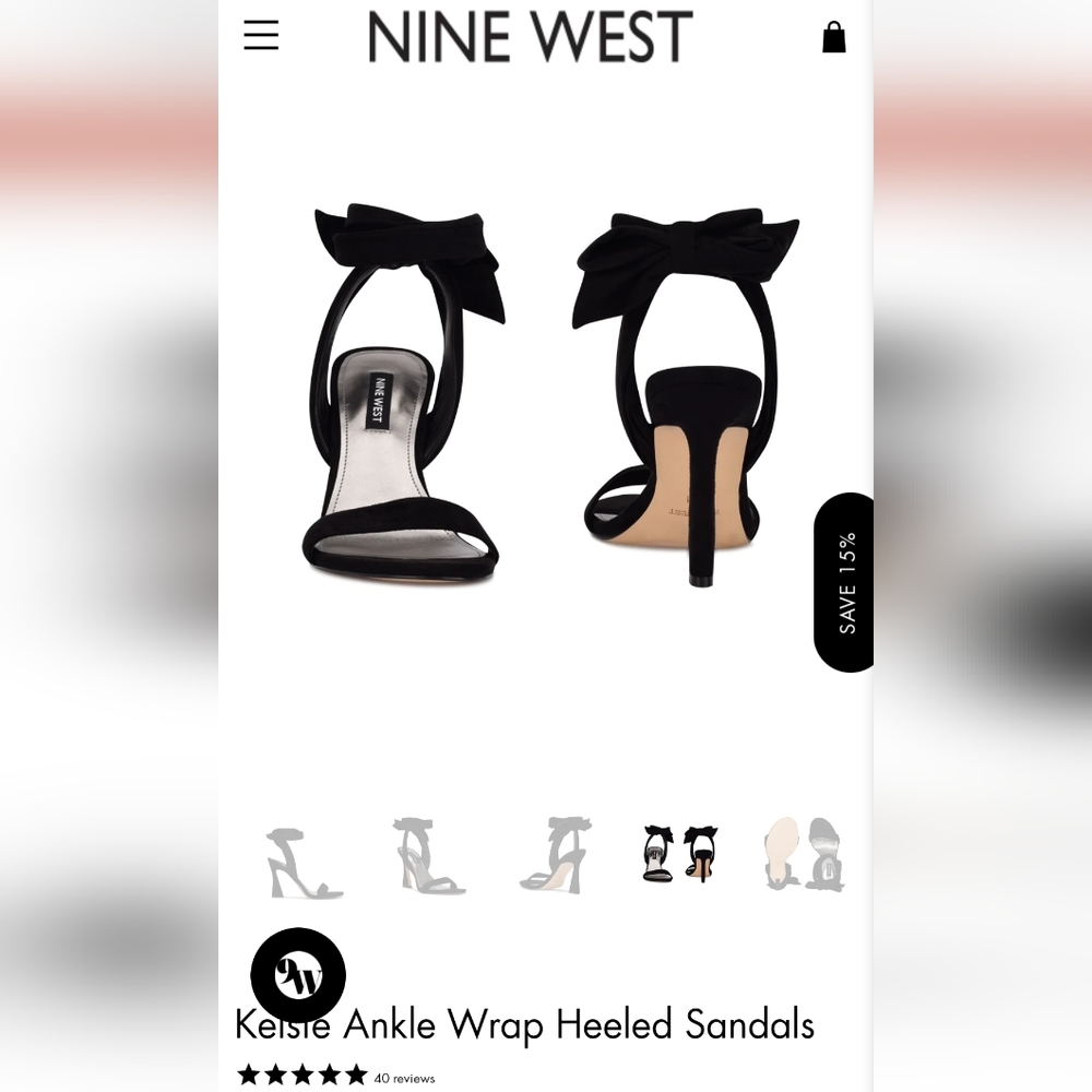 Beautiful, brand New Nine West Kelsie Sandals - Picture 6 of 8